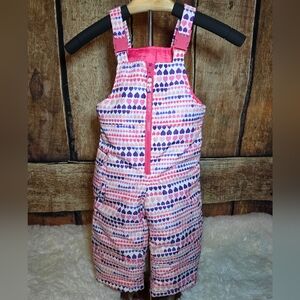 London Fog Pink and Purple Heart Overalls